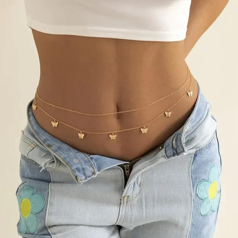 Body Jewelry Chains - New Charm Sexy Double Layer Butterfly