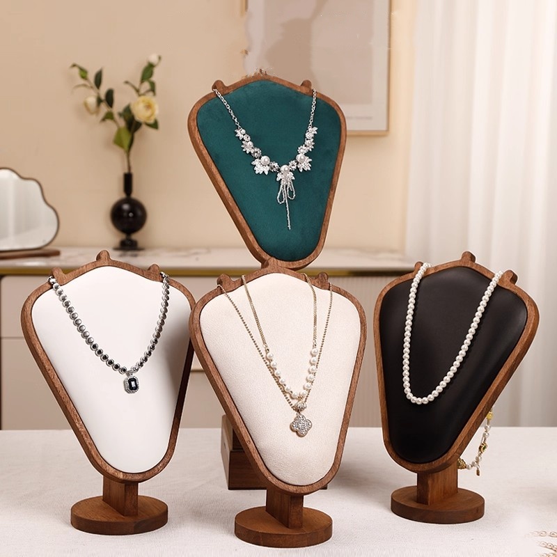 Body Jewelry Store - Body Wood Necklace Display Stand with