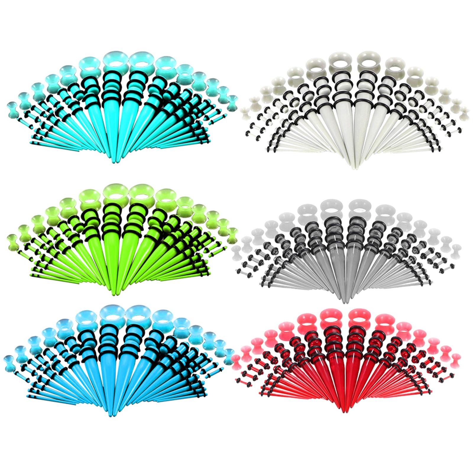 50 Pieces Multi Size Gauges Ki - огляд і ціна Body Jewelry Gauge Sizes