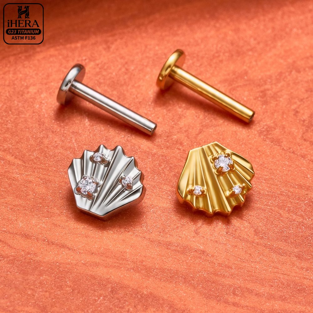 F136 Titanium Piercing Stud Co - огляд і ціна Body Jewelry Vertical Labret