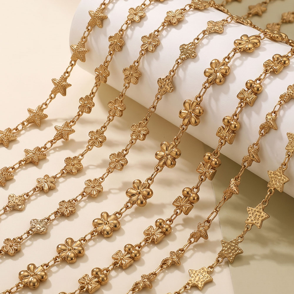 1Meter Stainless Steel Flower  - огляд і ціна Body Jewelry Chains
