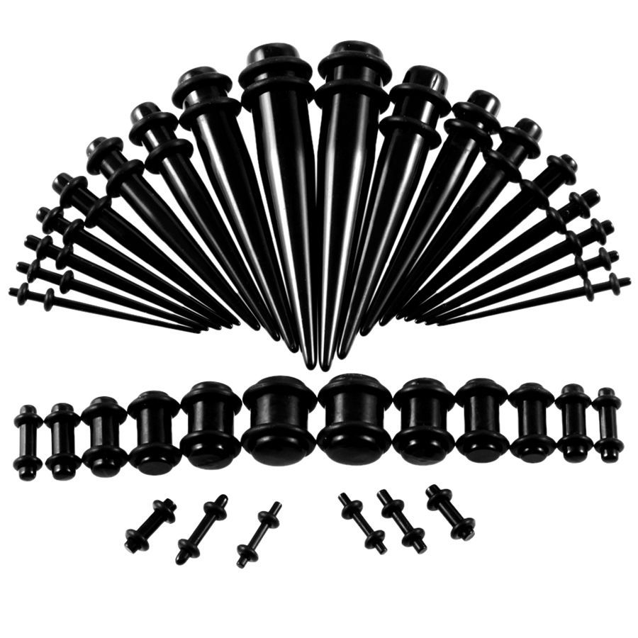 36pcs/lot Acrylic Ear Gauge Ta - огляд і ціна Body Jewelry Ear Gauges