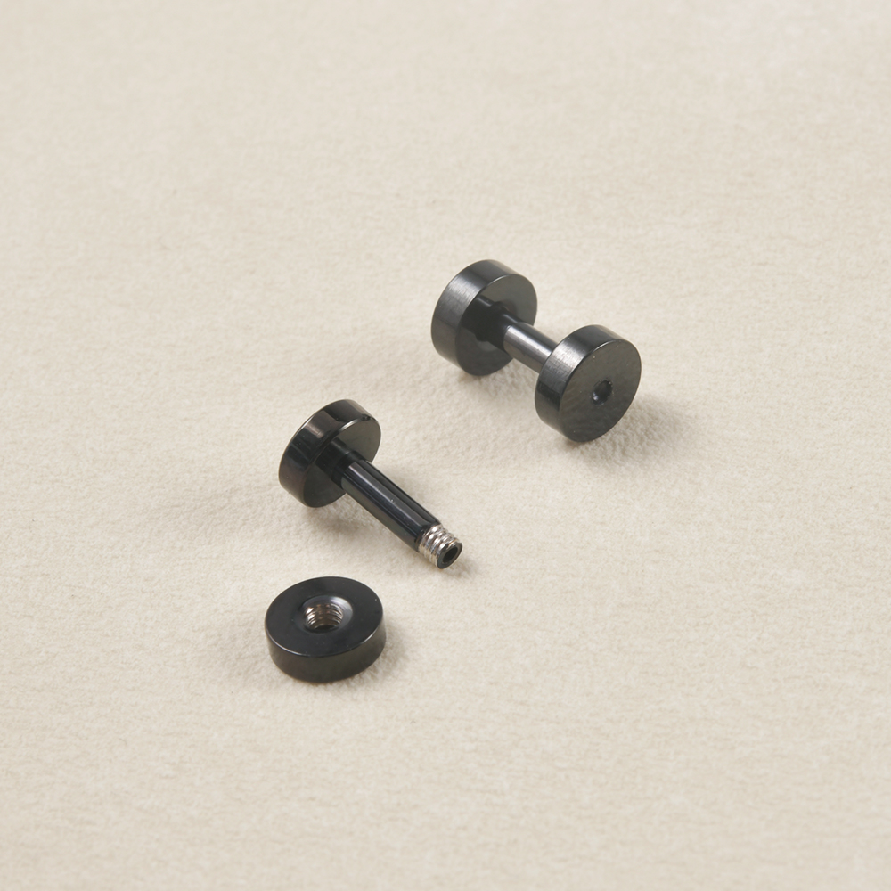 1Pair Stainless Steel Black Co - огляд і ціна Body Jewelry Gauge Sizes