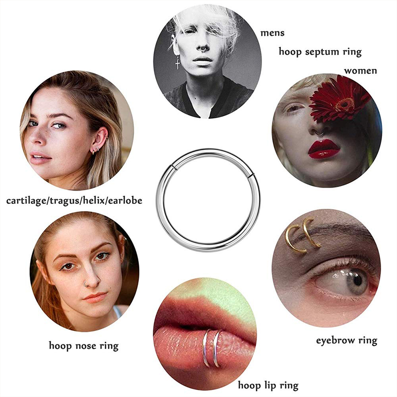 16G 316L Surgical Steel Hinged - огляд і ціна Body Jewelry And Piercing