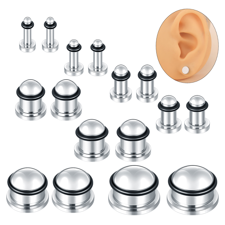 1Pair Stainless Steel Ear Tunn - огляд і ціна Body Jewelry Ear Gauges
