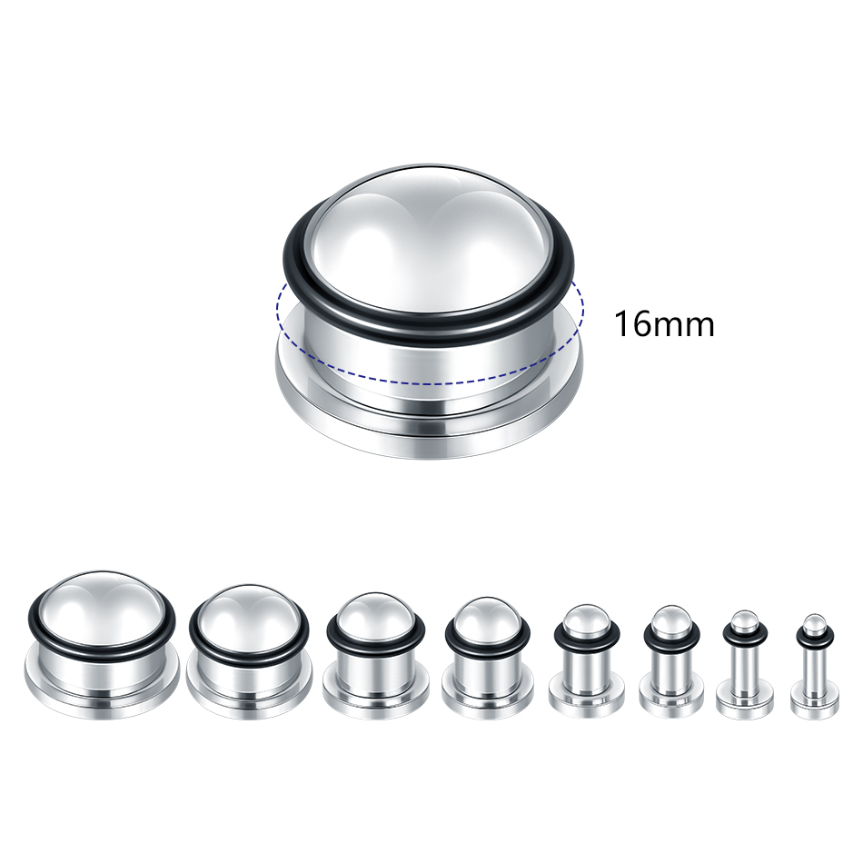 1Pair Stainless Steel Ear Tunn - огляд і ціна Body Jewelry Ear Gauges