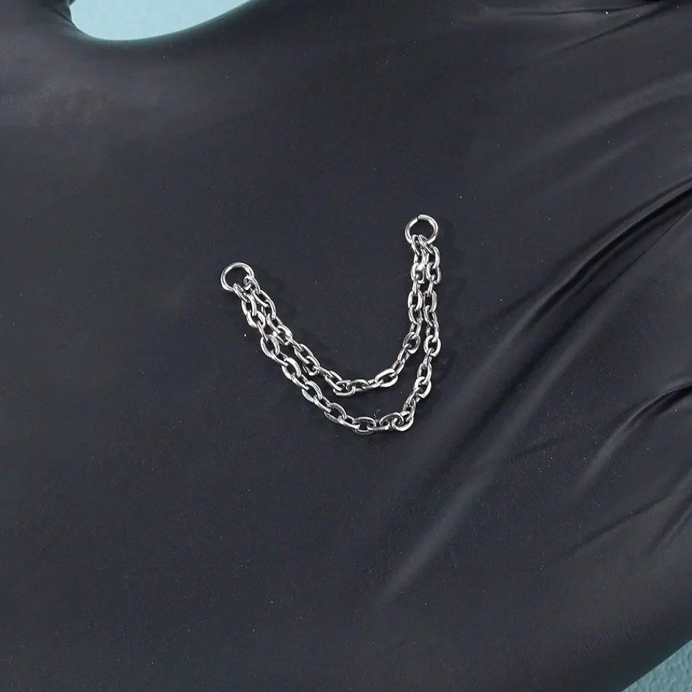 Titanium Nose Chain Three Laye - огляд і ціна Body Jewelry And Piercing