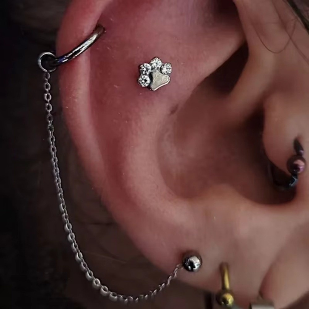Titanium Nose Chain Three Laye - огляд і ціна Body Jewelry And Piercing