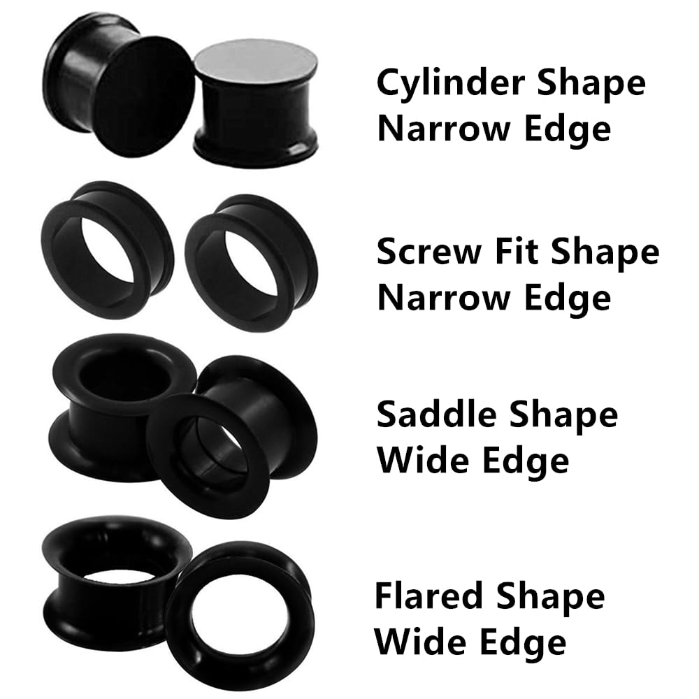 2/16pcs White Black Flexible T - огляд і ціна Body Jewelry Gauge Sizes