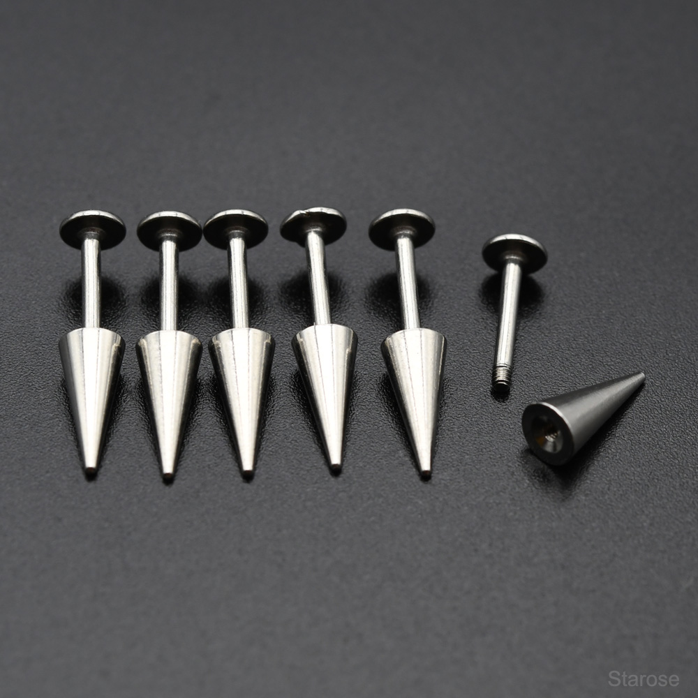 Starose 2Pcs Gothic Cone Stain - огляд і ціна Body Jewelry Vertical Labret