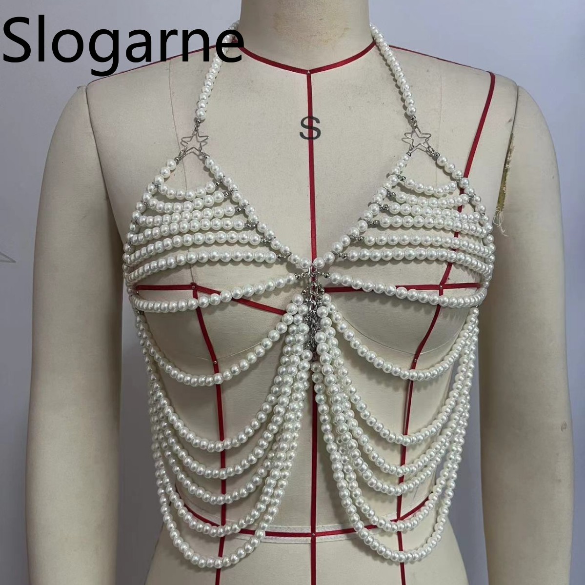 Women Sexy Pearl Body Chain Je - огляд і ціна Body Jewelry Europe