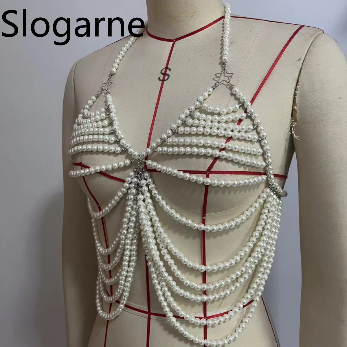 Women Sexy Pearl Body Chain Je - огляд і ціна Body Jewelry Europe