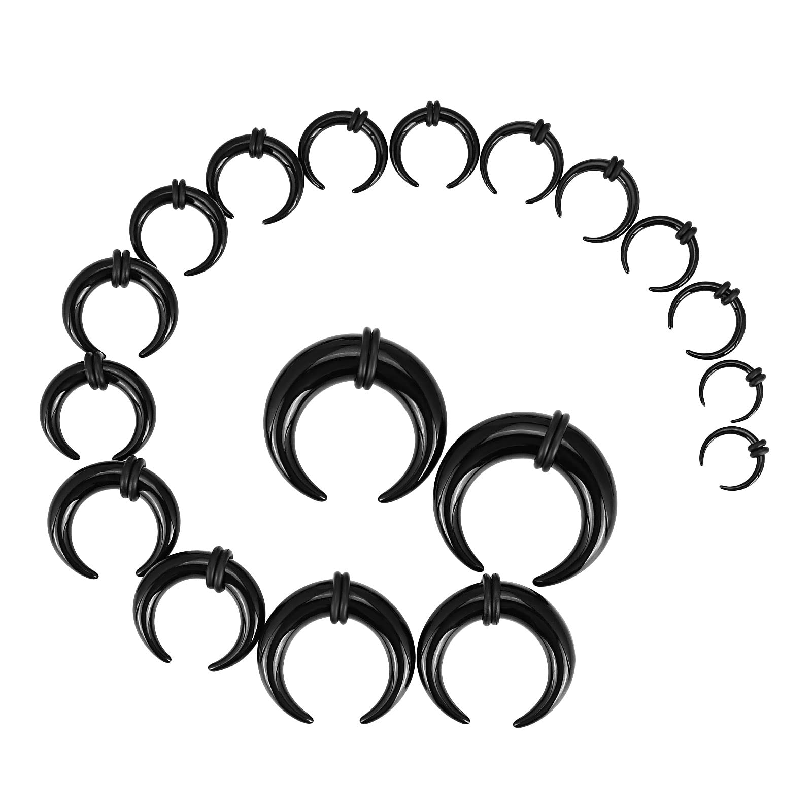 18Pcs Acrylic Septum Pincher T - огляд і ціна Body Jewelry Ear Gauges
