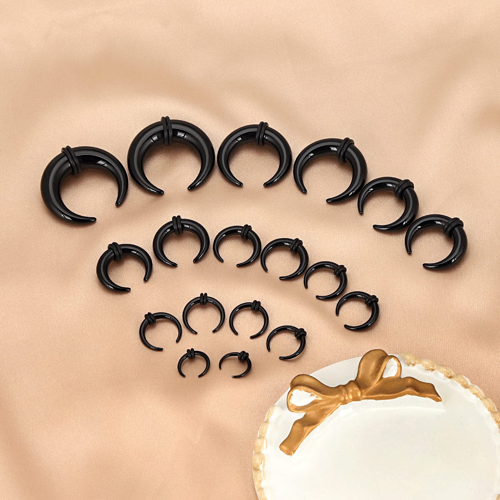 18Pcs Acrylic Septum Pincher T - огляд і ціна Body Jewelry Ear Gauges