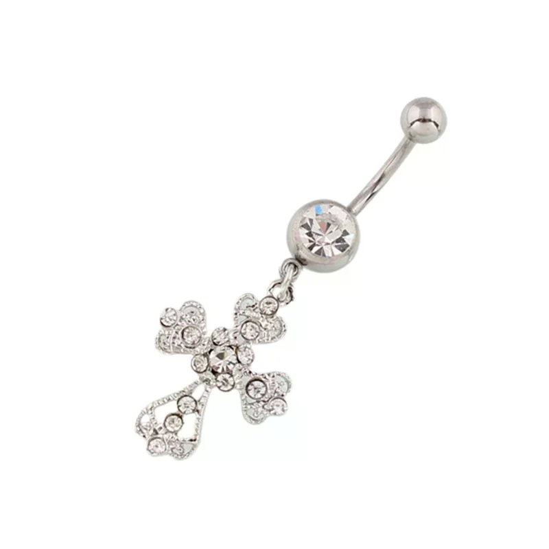 Stainless Steel Cross Pendant  - огляд і ціна Belly Bar Titanium