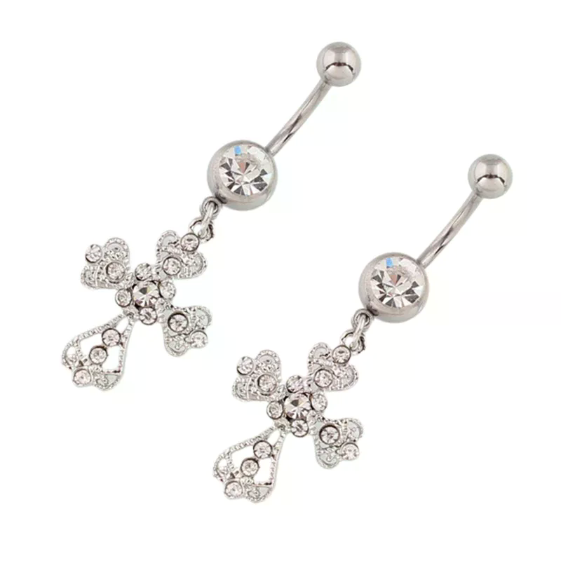 Stainless Steel Cross Pendant  - огляд і ціна Belly Bar Titanium