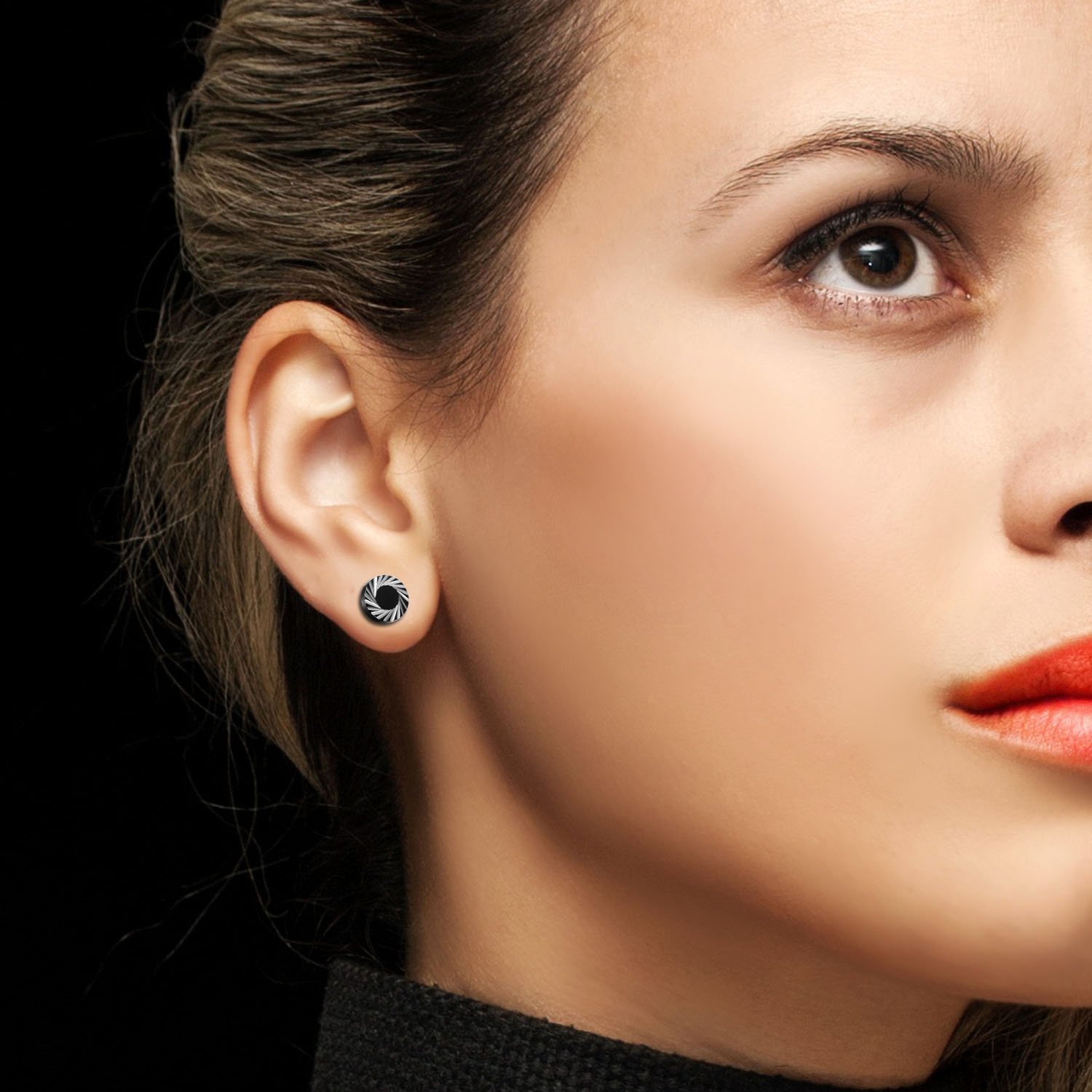 2Pcs/6Pcs Black Stainless Stee - огляд і ціна Body Jewelry Ear Gauges