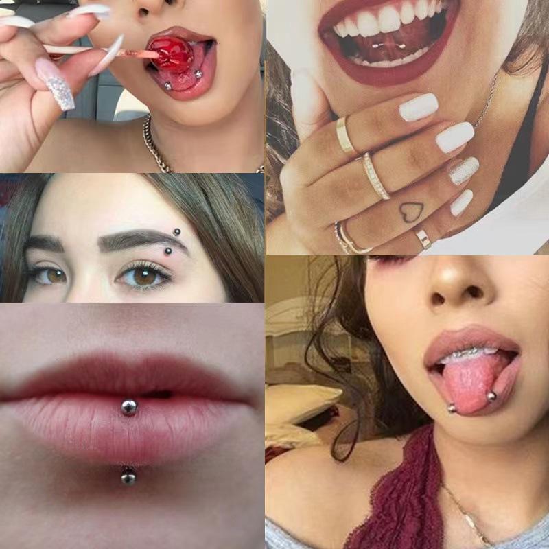 24pcs 16G Stainless Steel Curv - огляд і ціна Body Jewelry Vertical Labret