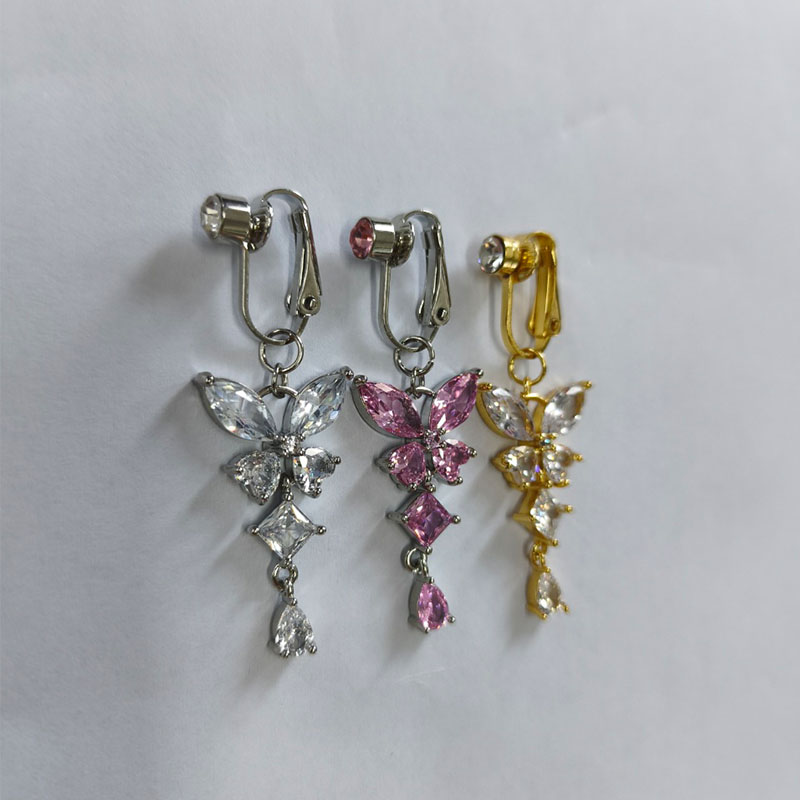 1Pc Butterfly Design CZ Fake B - огляд і ціна Body Jewelry And Piercing