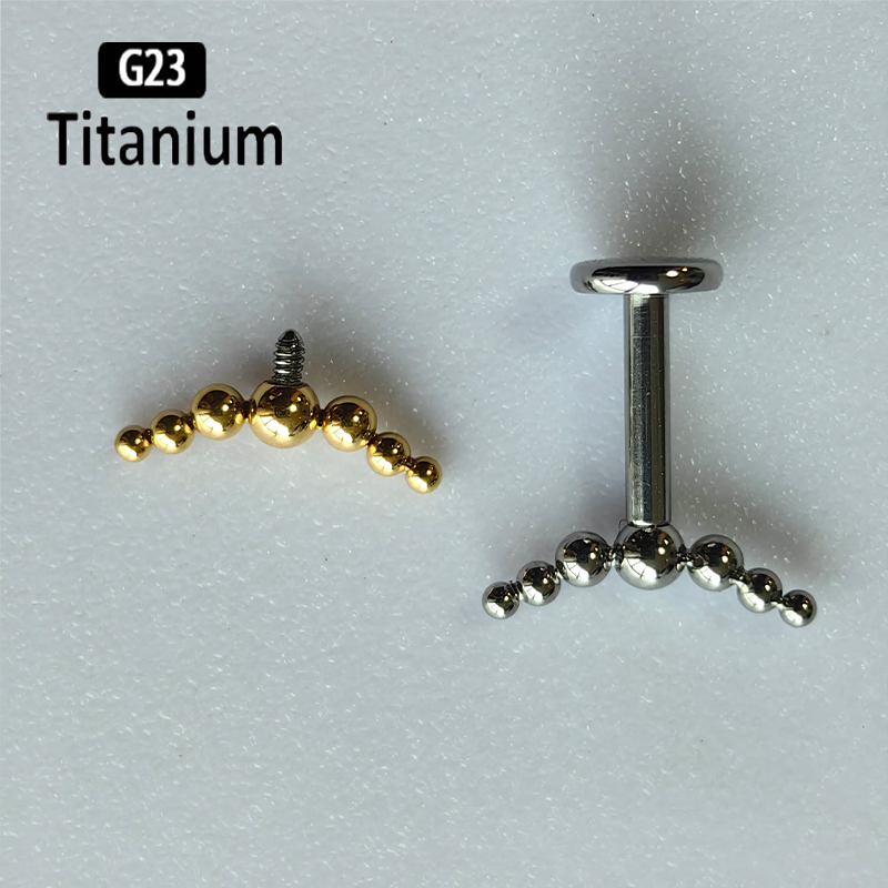 G23 Titanium Piercing 7pcs Bal - огляд і ціна Body Jewelry Vertical Labret