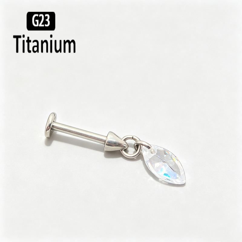 G23 Titanium Piercing Vertical - огляд і ціна Body Jewelry Vertical Labret
