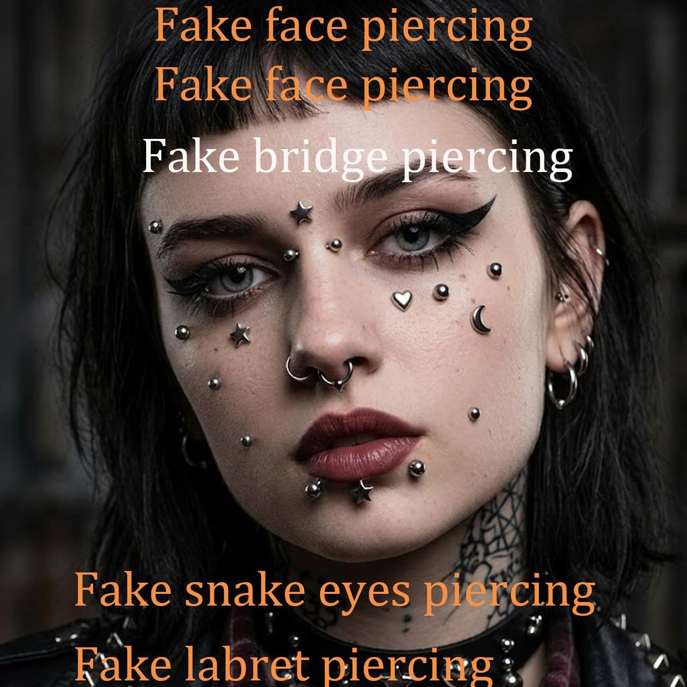 Fake Piercings Balls Stick on  - огляд і ціна Body Jewelry And Piercing