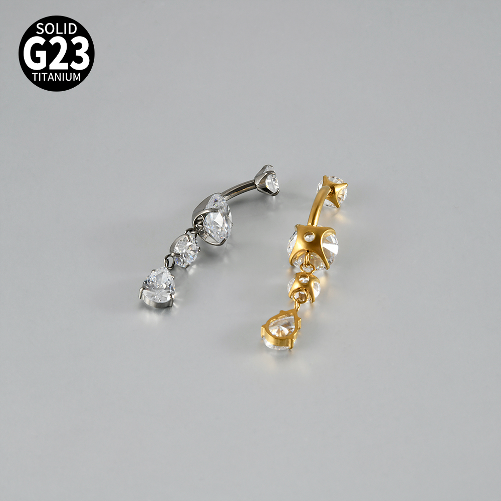 1PC Titanium Flower/Butterfly  - огляд і ціна Belly Bar Titanium