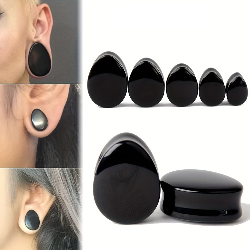 1 Pair Men's Water Drop Shape  - огляд і ціна Body Jewelry Gauge Sizes