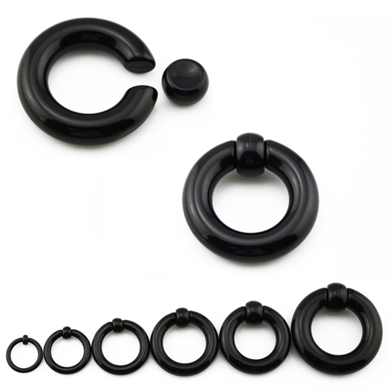 Pair Acrylic BCR Captive Bead  - огляд і ціна Body Jewelry Gauge Sizes