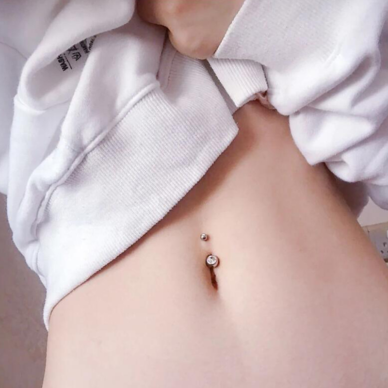 1PC G23 Titanium 14G Gold Colo - огляд і ціна Belly Bar Titanium