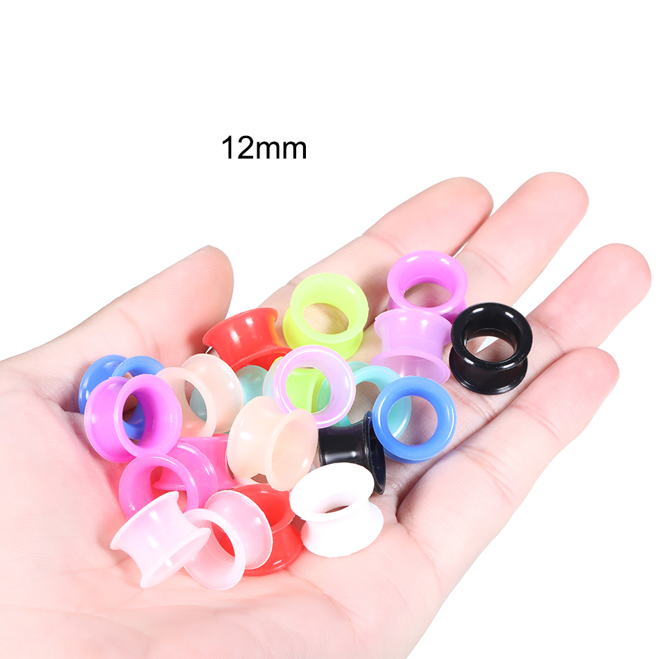 24Pcs Silicone High Double Fla - огляд і ціна Body Jewelry Ear Gauges