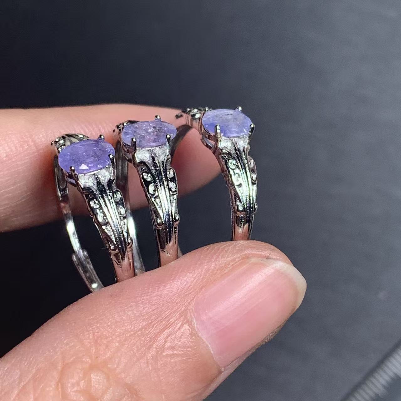 Natural Tanzanite Ring Adjusta - огляд і ціна Body Jewelry High Quality