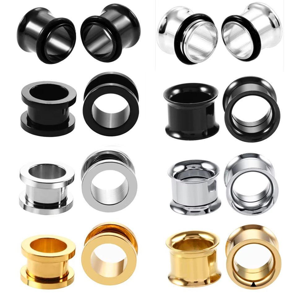 1Pair Stainless Steel Ear Plug - огляд і ціна Body Jewelry Ear Gauges