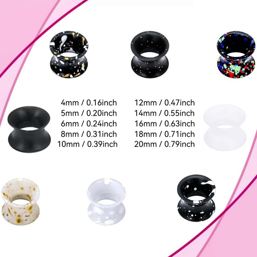Silicone Ear Gauges Tunnels Pl - огляд і ціна Body Jewelry Gauge Sizes