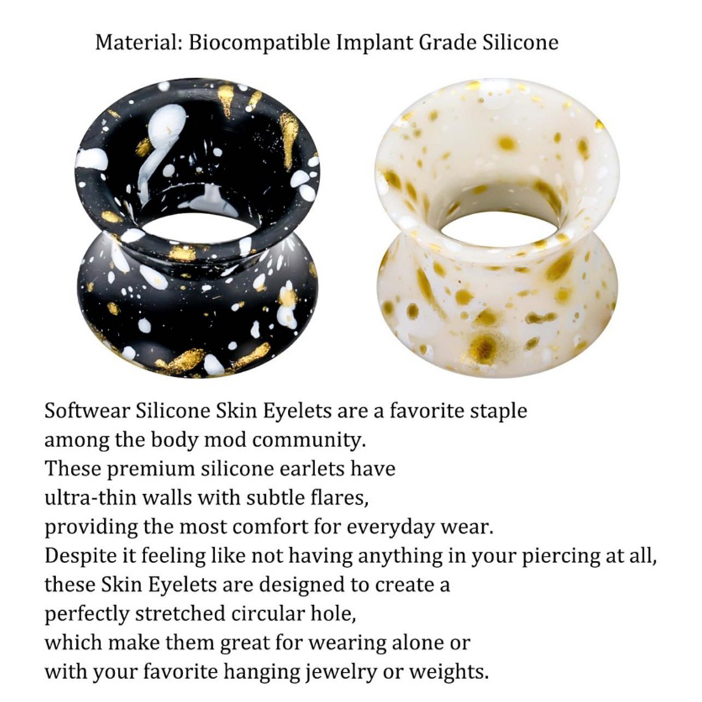 Silicone Ear Gauges Tunnels Pl - огляд і ціна Body Jewelry Gauge Sizes
