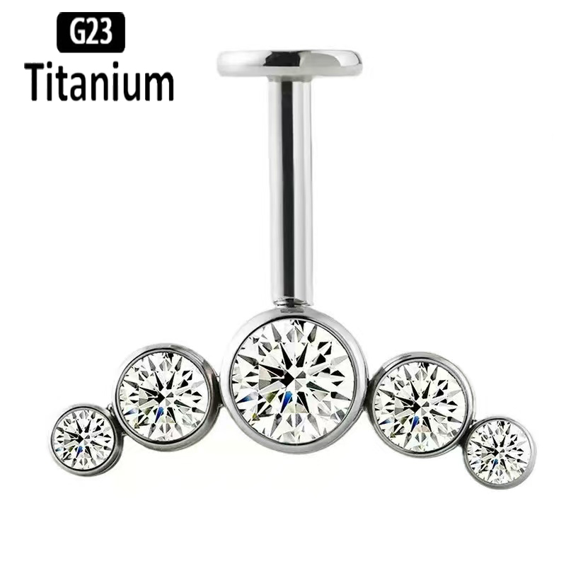 G23 Titanium Ear Piercing Inte - огляд і ціна Body Jewelry Vertical Labret