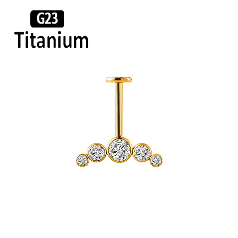 G23 Titanium Ear Piercing Inte - огляд і ціна Body Jewelry Vertical Labret