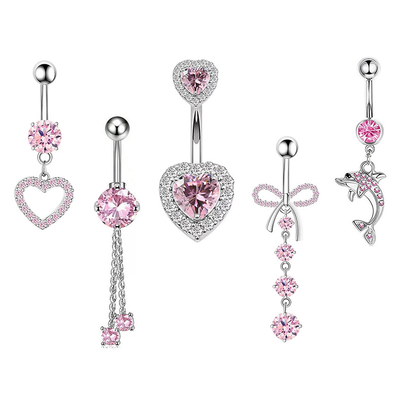 1PCS Pink Crown Belly Button R - огляд і ціна Body Jewelry And Piercing