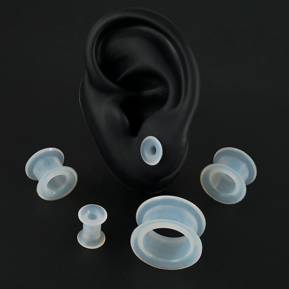 PAIR-Clear Ear Gauges Large Si - огляд і ціна Body Jewelry Gauge Sizes