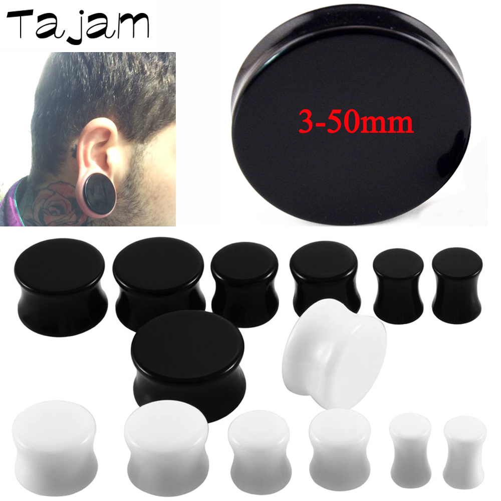 1 Pair 3mm-50mm Big Size Solid - огляд і ціна Body Jewelry Ear Gauges