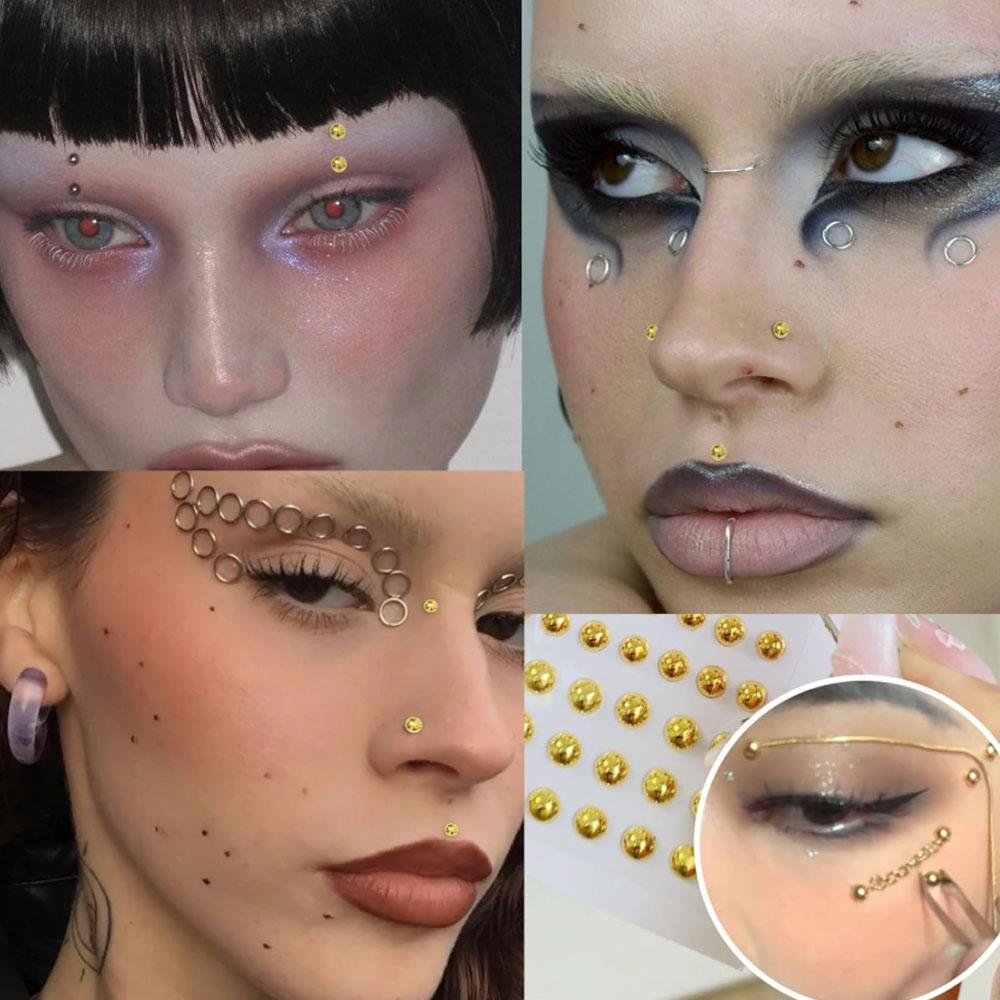 661Pcs Set Face Fake Piercings - огляд і ціна Body Jewelry And Piercing