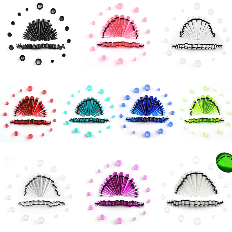 50pcs Acrylic Spike Ear Gauges - огляд і ціна Body Jewelry Ear Gauges