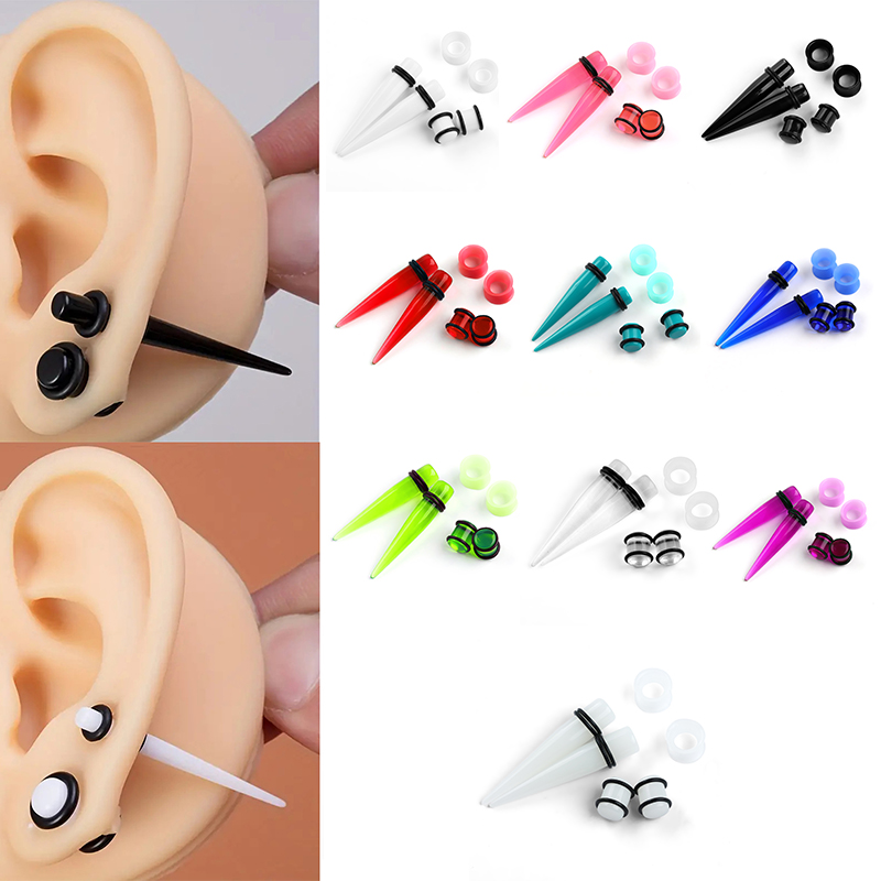 50pcs Acrylic Spike Ear Gauges - огляд і ціна Body Jewelry Ear Gauges