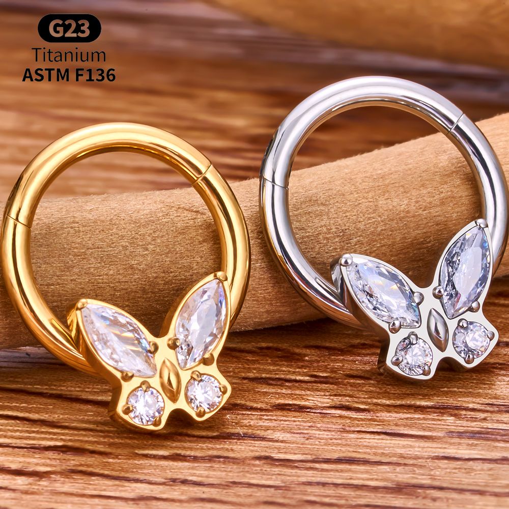 G23 Titanium Clicker Hoop Lot  - огляд і ціна Body Jewelry Vertical Labret