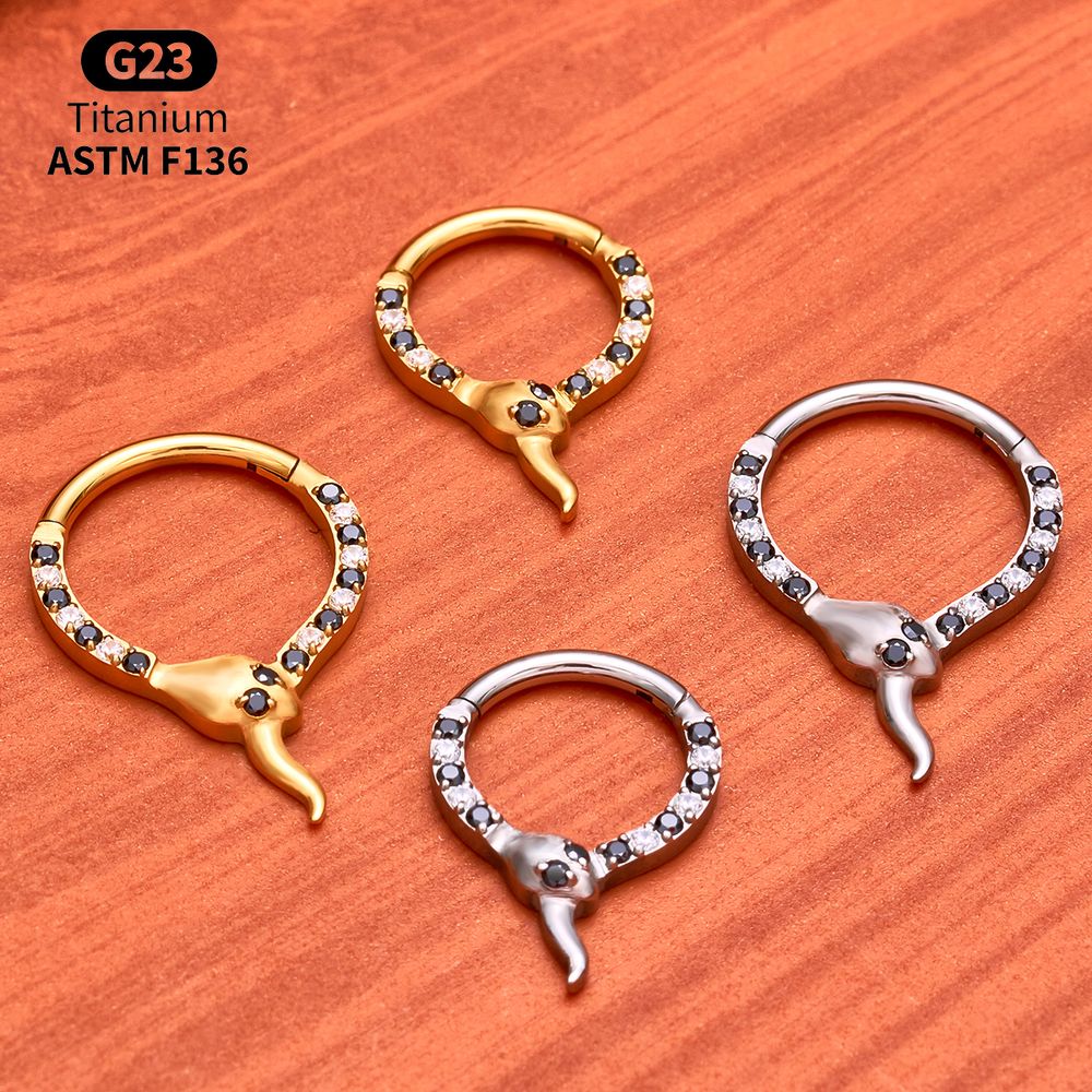 G23 Titanium Clicker Hoop Lot  - огляд і ціна Body Jewelry Vertical Labret