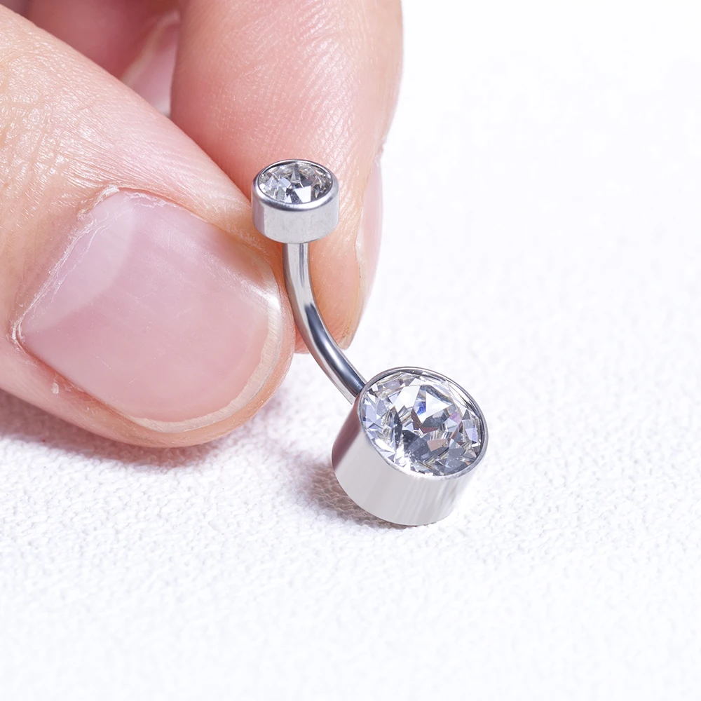 5/10Pcs Titanium Belly Button  - огляд і ціна Belly Bar Titanium