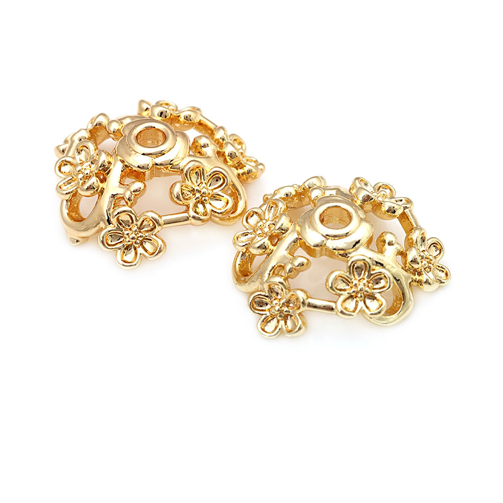 18K Gold Color Brass Flower Sh - огляд і ціна Body Jewelry High Quality