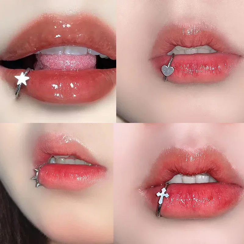 Stainless Steel Lip Ring Hinge - огляд і ціна Body Jewelry Vertical Labret