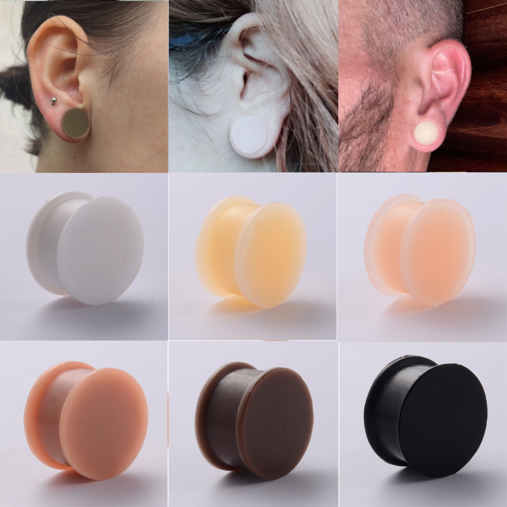 1 Pair Silicone Flexible Thick - огляд і ціна Body Jewelry Gauge Sizes