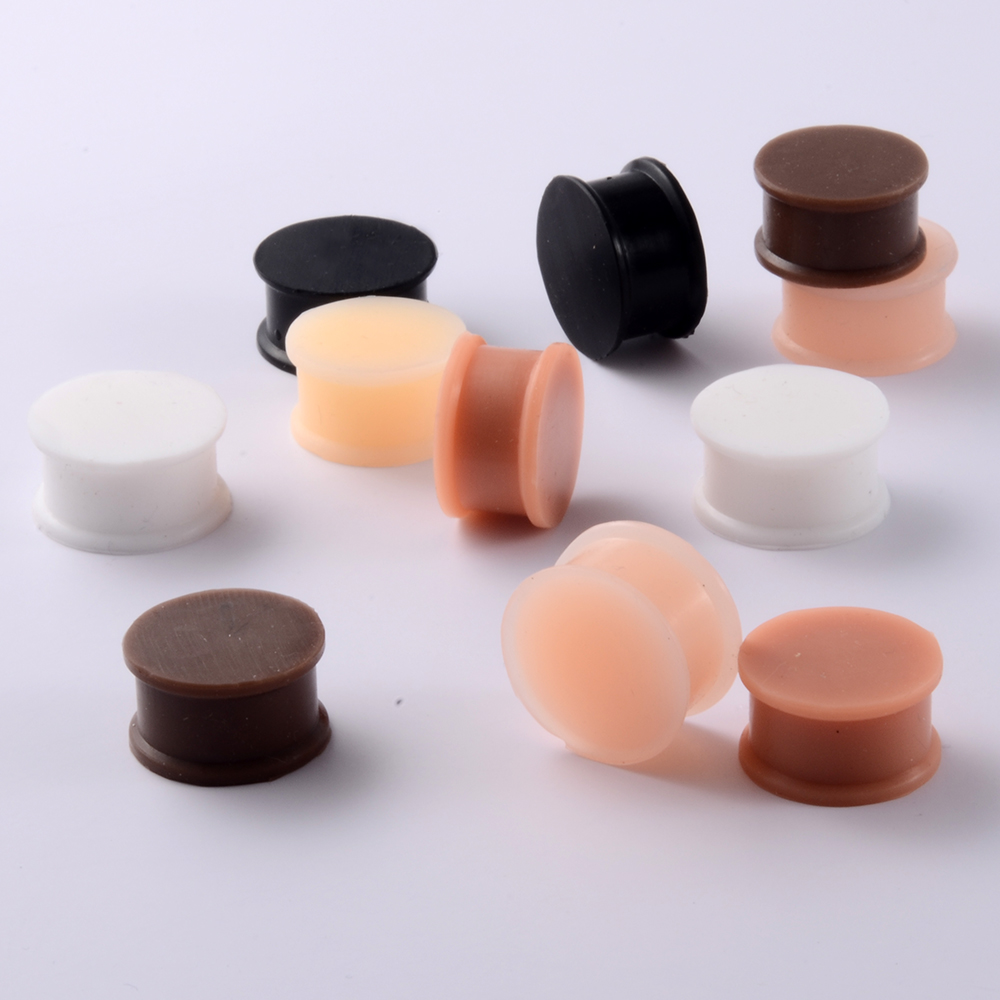 1 Pair Silicone Flexible Thick - огляд і ціна Body Jewelry Gauge Sizes